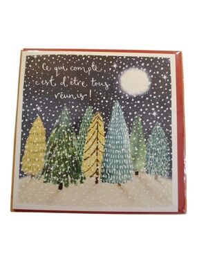 FRENCH Christmas cards bundle, 8 Cartes du temps des fêtes en français